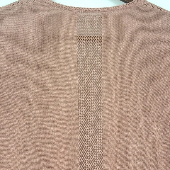 August Silk Womens Open Knit Drape Front Viscose Cardigan Size M - Picture 9 of 15